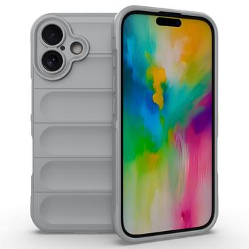 iPhone 16 Etui z TPU Rugged - Jasnoszary