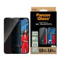 iPhone 16e/14/13/13 Pro Szkło Hartowane PanzerGlass Ultra-Wide Fit Privacy EasyAligner - Czarna Krawędź