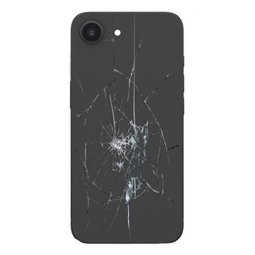 Naprawa tylnej obudowy telefonu iPhone 16e - Tylko szkło - Czerń