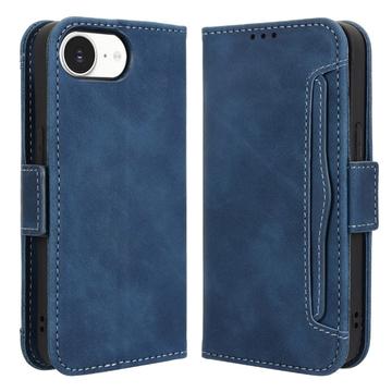 iPhone 16e Etui z portfelem na karty - niebieskie