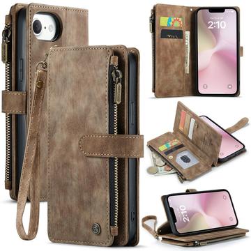 iPhone 16e Wielofunkcyjne Etui-Portfel Caseme C30 - Brąz