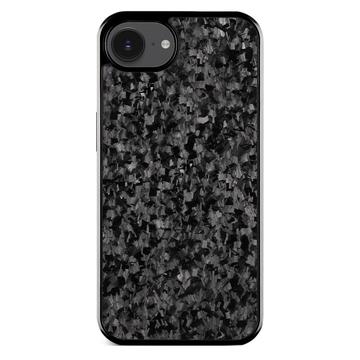 Hybrydowe etui iPhone 16e Tekstura kuta - czarne
