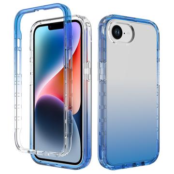 Hybrydowe Etui Gradient Series do iPhone 16e - Błękit / Transparentny