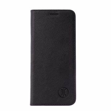 iPhone 16e Skórzane Zamykane Etui JT Berlin BookCase Tegel - Czarne