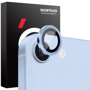 Zestaw osłon obiektywu aparatu iPhone 16e Northjo - niebieski
