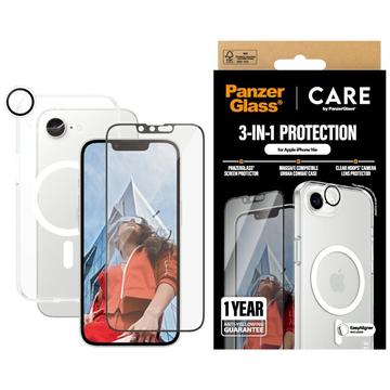 iPhone 16e PanzerGlass Care Flagship zestaw 3 w 1 - przezroczysty
