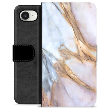 Etui Portfel Premium - iPhone 16e - Elegancki Marmur