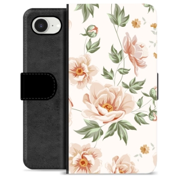 Etui Portfel Premium - iPhone 16e - Kwiatowy