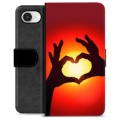 Etui Portfel Premium - iPhone 16e - Sylwetka Serca