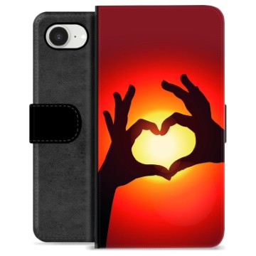 Etui Portfel Premium - iPhone 16e - Sylwetka Serca