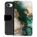 Etui Portfel Premium - iPhone 16e - Jadeitowy Marmur