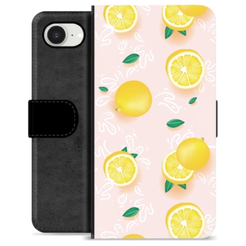 Etui Portfel Premium - iPhone 16e - Wzór Cytryny