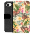 Etui Portfel Premium - iPhone 16e - Różowe Kwiaty