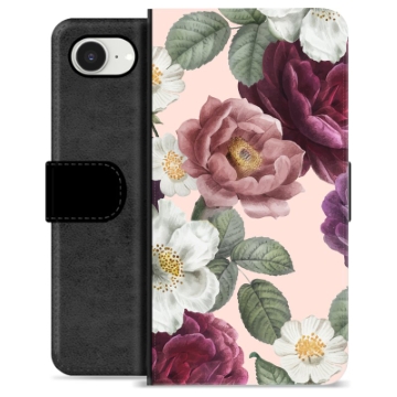 Etui Portfel Premium - iPhone 16e - Romantyczne Kwiaty