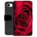 Etui Portfel Premium - iPhone 16e - Róża