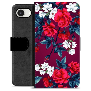 Etui Portfel Premium - iPhone 16e - Vintage Kwiaty