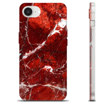Etui TPU - iPhone 16e - Czerwony Marmur