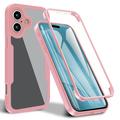 iPhone 17 Etui z Serii 360 Protection - Róż / Przezroczyste