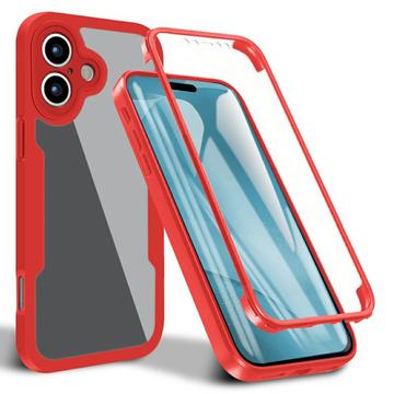 iPhone 17 Etui z Serii 360 Protection - Czerwień / Przezroczyste