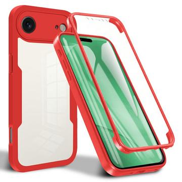 iPhone 17 Air Etui z Serii 360 Protection - Czerwień / Przezroczyste