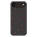 Etui z TPU iPhone 17 Air z wzorem wiśniowym - Czerń