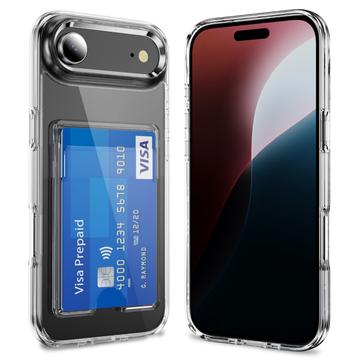 iPhone 17 Air Przezroczyste Etui z Uchwytem na Kartę