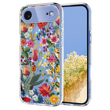 Etui TPU z kwiatowym wzorem na iPhone 17 Air - Lilie