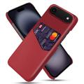 iPhone Air Etui KSQ z Miejscem na Kartę - Czerwień