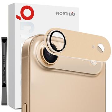 iPhone Air Northjo Pełna ochrona obiektywu aparatu z matowego metalu i szkła hartowanego
