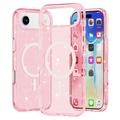 iPhone 17 Air Hybrydowe Etui Stylish Glitter Series - Zgodność z MagSafe - Róż