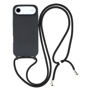 iPhone 17 Air Etui z TPU ze Smyczą - Czerń