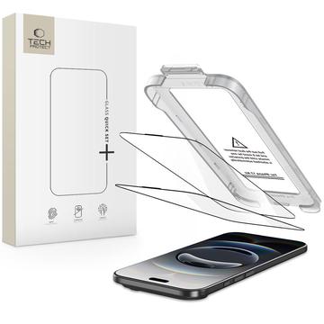 iPhone 17 Air Tech-Protect Quick Set+ 2-Pack szkło hartowane - przezroczyste
