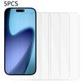 iPhone Air szkło hartowane - 9H - Case Friendly - 5 Szt. - przezroczyste