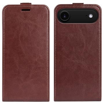 iPhone 17 Air Pionowe Etui z Kieszenią na Kartę - Brąz