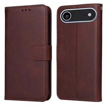 iPhone 17 Air Etui portfelowe ze stojakiem - brązowy