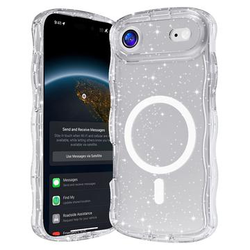 Etui MagSafe iPhone 17 Air Wave-Edge Laser Glitter