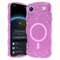 Etui MagSafe iPhone Air Wave-Edge Laser Glitter