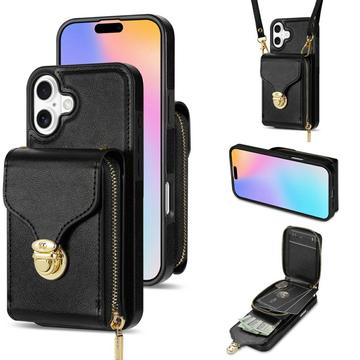 Uniwersalne etui iPhone 17 z portfelem i paskiem