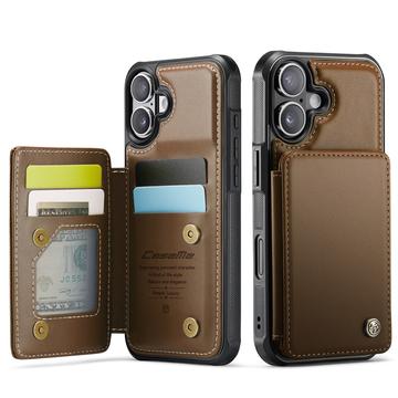 Etui Caseme C22 na karty RFID do iPhone 17 - brązowe