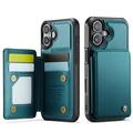Etui Caseme C22 na karty RFID do iPhone 17 - zielone