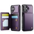 Etui Caseme C22 na karty RFID do iPhone 17 - fioletowe