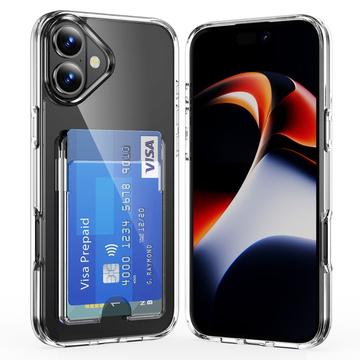 iPhone 17 Przezroczyste Etui z Uchwytem na Kartę