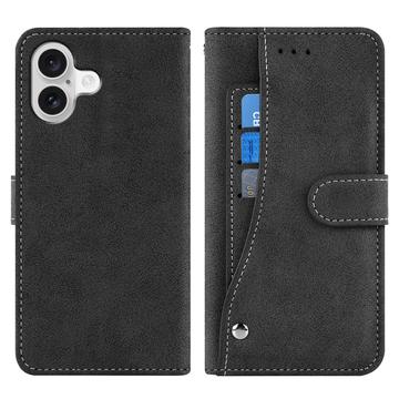 iPhone 17 Eleganckie etui z portfelem w stylu retro z obrotowym uchwytem na karty