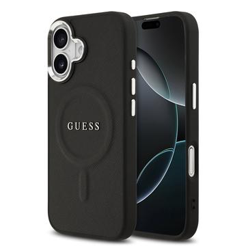 iPhone 17 Guess Saffiano Hybrydowe Etui - Kompatybilny z MagSafe