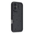 Wstrząsoodporne etui TPU iPhone 17 z wzorem serca i podniesionymi krawędziami