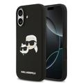 iPhone 17 Karl Lagerfeld Double Heads Etui MagSafe z płynnego silikonu