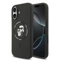 iPhone 17 Karl Lagerfeld Karl and Choupette Etui MagSafe z płynnego silikonu
