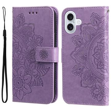 Etui z Portfelem z Serii Mandala do iPhone 17 - Fiolet