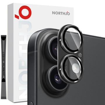 iPhone 17 Northjo Pełna ochrona, matowy metal i szkło hartowane, osłona obiektywu aparatu