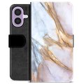 Etui Portfel Premium - iPhone 17 - Elegancki Marmur